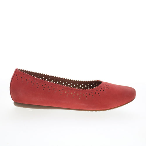 SoftWalk Selma S2228-604 Womens Red Leather  Slip On Ballet Flats Shoes