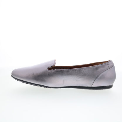 SoftWalk Shelby S2258-033 Womens Gray Leather Slip On Loafer Flats Shoes