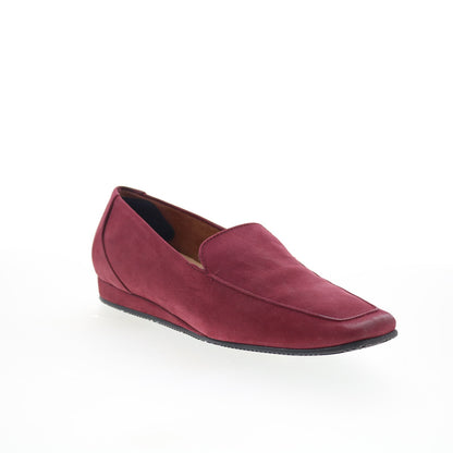 SoftWalk Vista S2259-662 Womens Burgundy Nubuck Loafer Flats Shoes