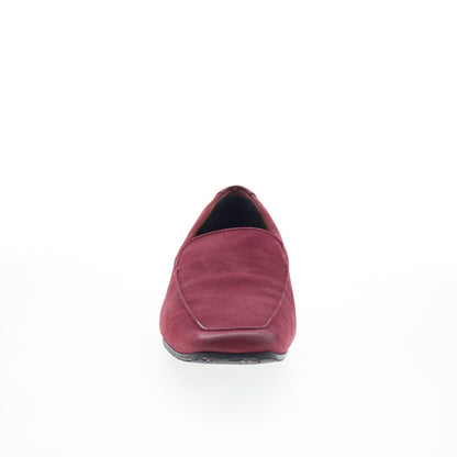 SoftWalk Vista S2259-662 Womens Burgundy Nubuck Loafer Flats Shoes