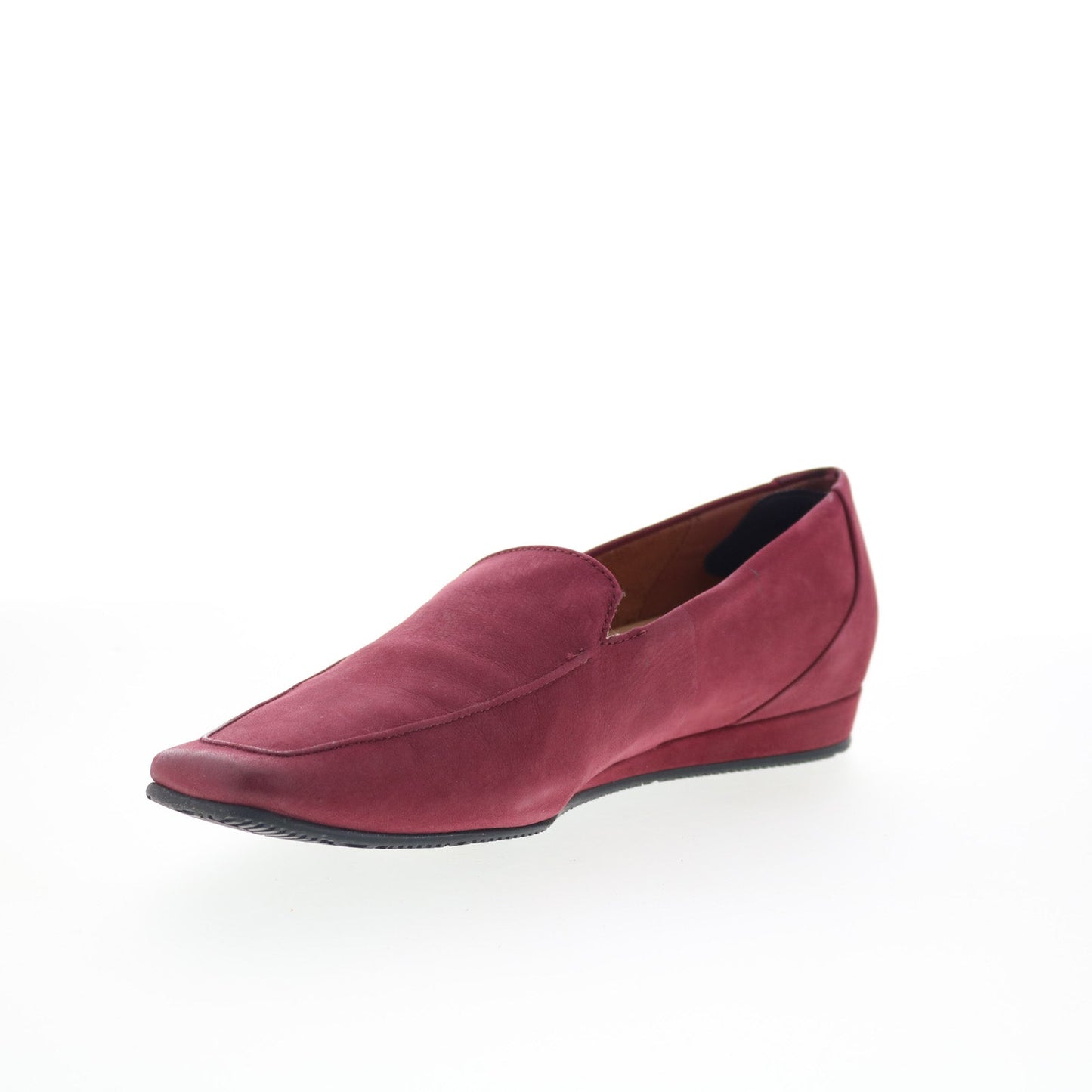 SoftWalk Vista S2259-662 Womens Burgundy Nubuck Loafer Flats Shoes