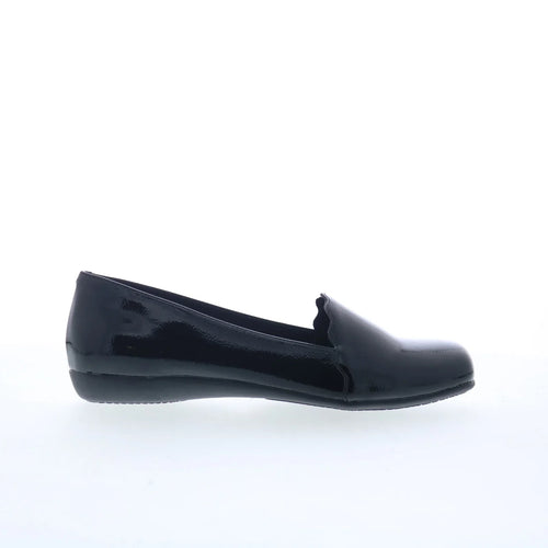 Trotters Sage T2236-005 Womens Black Patent Leather Loafer Flats Shoes
