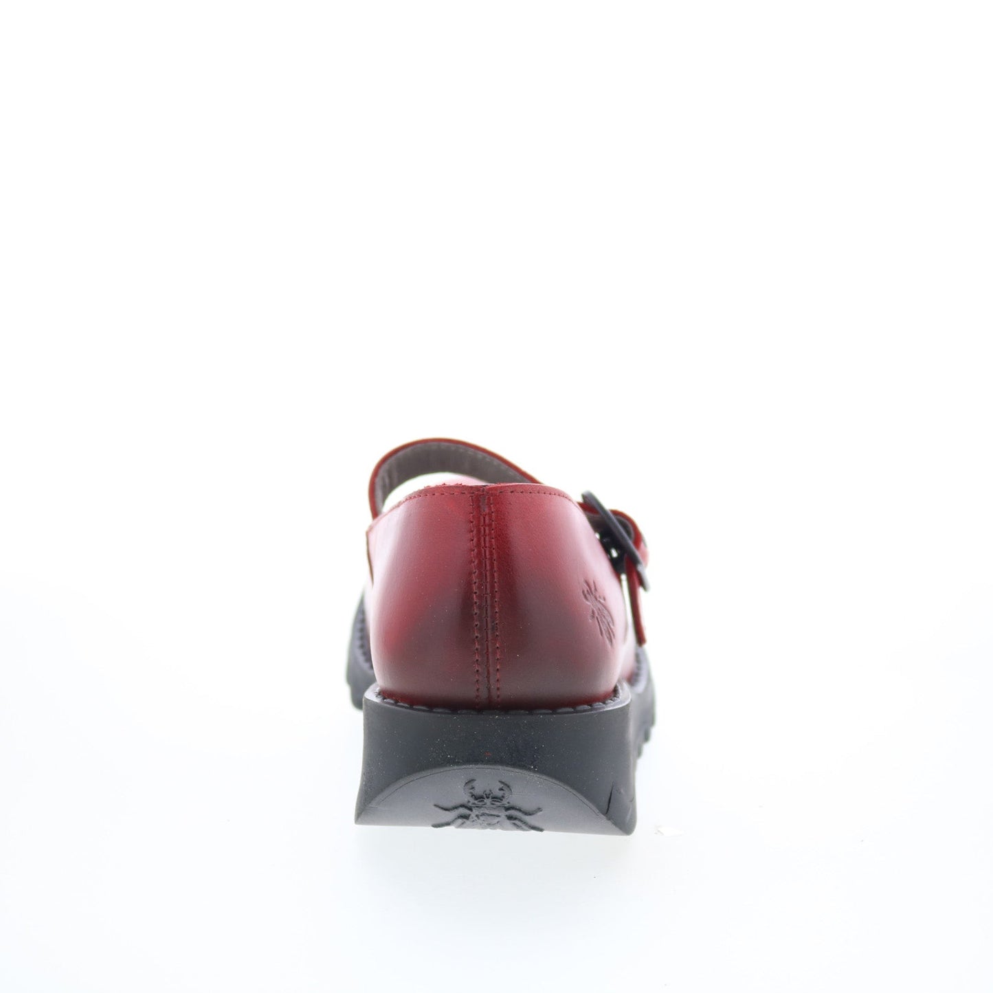 Fly London Samp SAMP132FLY-001 Womens Red Leather Mary Jane Flats Shoes