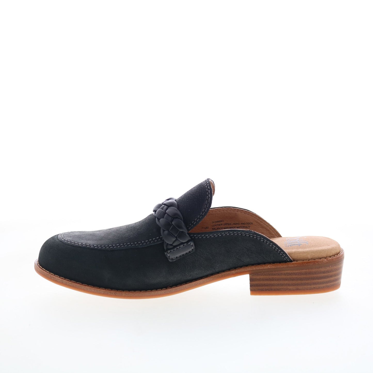 Sofft Nels SF0086001 Womens Black Leather Mules Flats Shoes