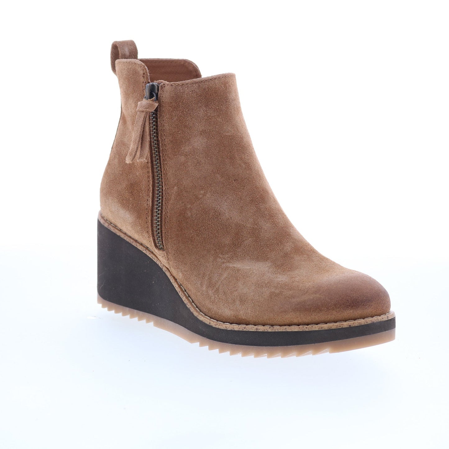 Sofft Emeline SF00871 Womens Brown Suede Zipper Ankle & Booties Boots