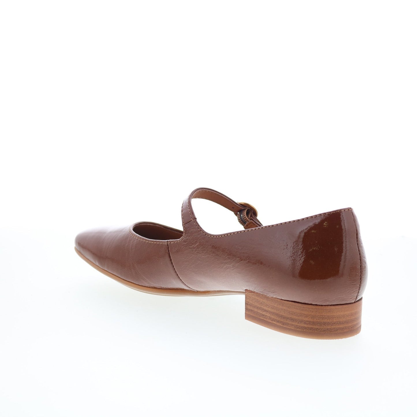 Sofft Elsey SF00907 Womens Brown Leather Hook & Loop Mary Jane Flats Shoes
