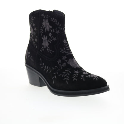 Sofft Sophie SF01022 Womens Black Suede Zipper Ankle & Booties Boots