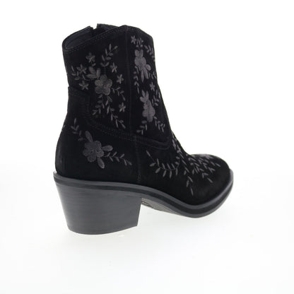 Sofft Sophie SF01022 Womens Black Suede Zipper Ankle & Booties Boots