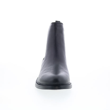 Sofft Pamella SF01044 Womens Black Leather Slip On Ankle & Booties Boots