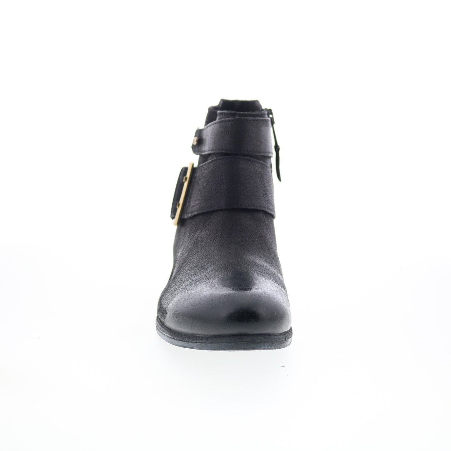 Miz Mooz Shermie Womens Black Leather Zipper Ankle & Booties Boots