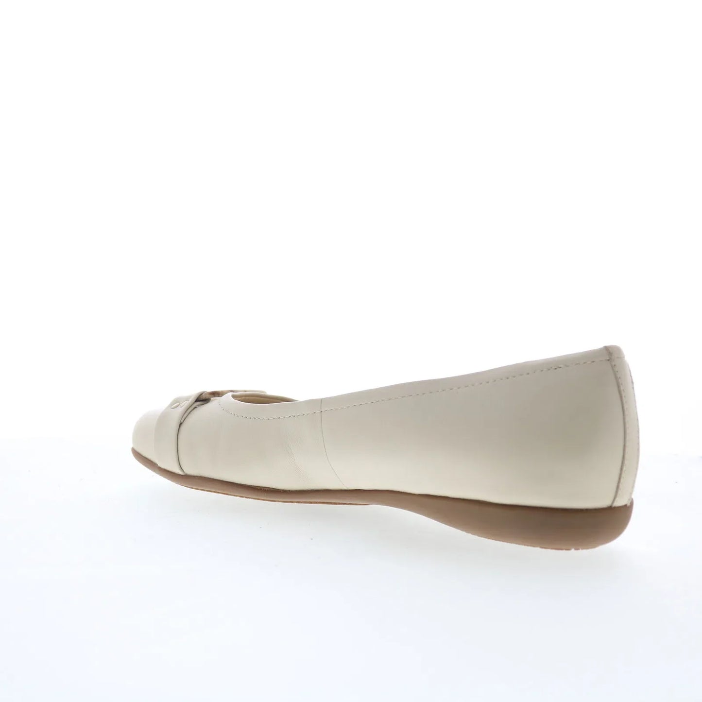 Trotters Sizzle Signature T1251-112 Womens Beige Leather Ballet Flats Shoes
