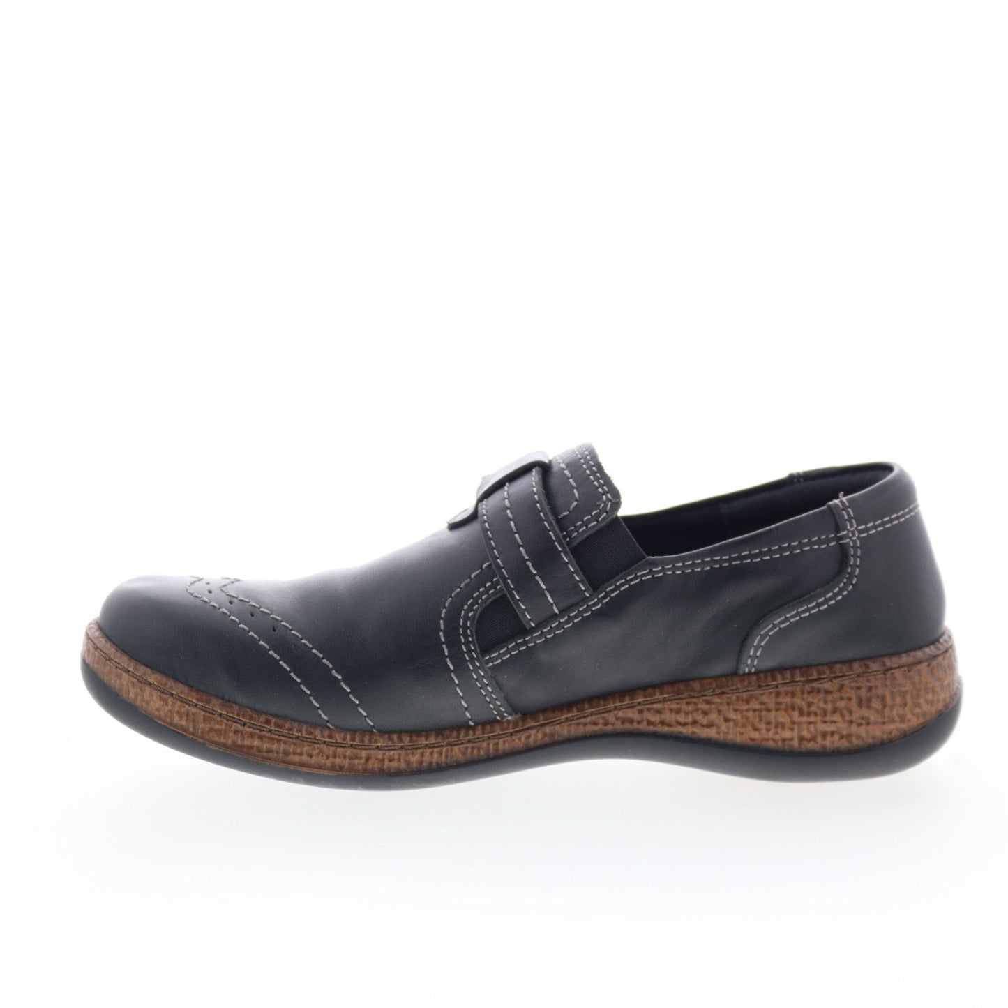 Spring Step Smolqua SMOLQUA Womens Black Leather Loafer Flats Shoes