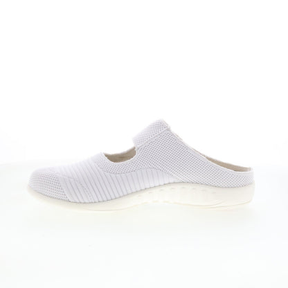 Spenco Magnolia Slip-On SP1012WHT Womens White Mary Jane Flats Shoes