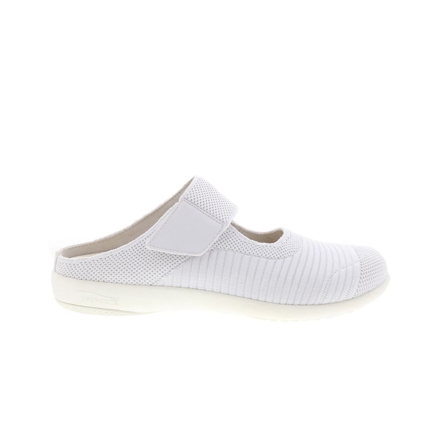 Spenco Magnolia Slip-On SP1012WHT Womens White Mary Jane Flats Shoes