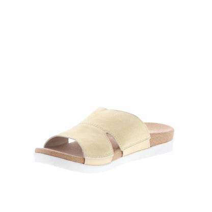 Spenco Sunrise Slide SP1218CHA Womens Beige Suede Slides Sandals Shoes