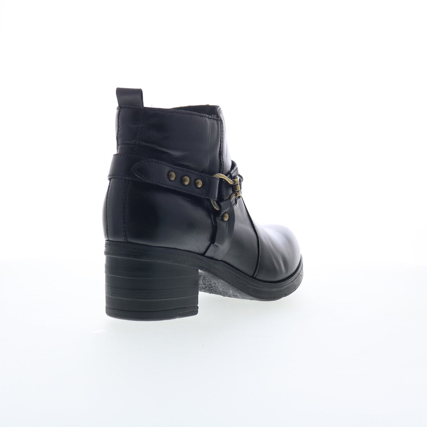 Miz Mooz Sydni Womens Black Leather Zipper Ankle & Booties Boots