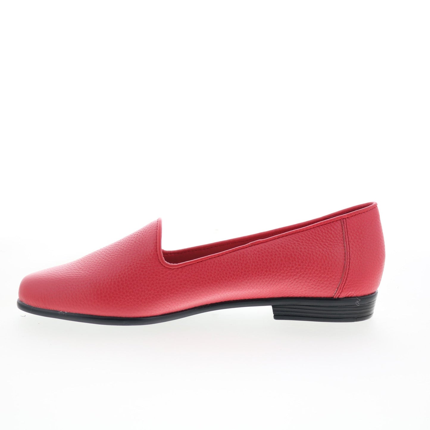Trotters Liz Tumbled T1807-600 Womens Red Synthetic Loafer Flats Shoes