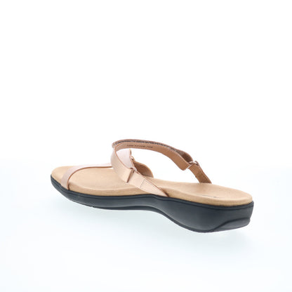Trotters Raja T2108-708 Womens Beige Leather Strap Strap Sandals Shoes