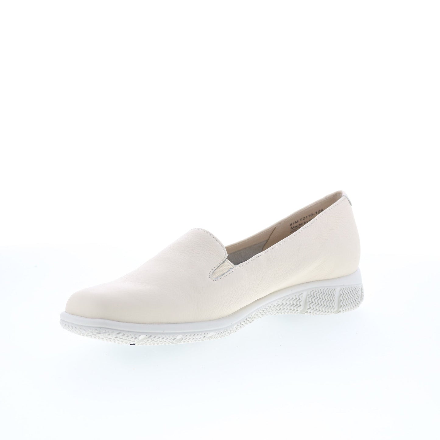 Trotters Universal T2110-126 Womens Beige Leather Slip On Loafer Flats Shoes
