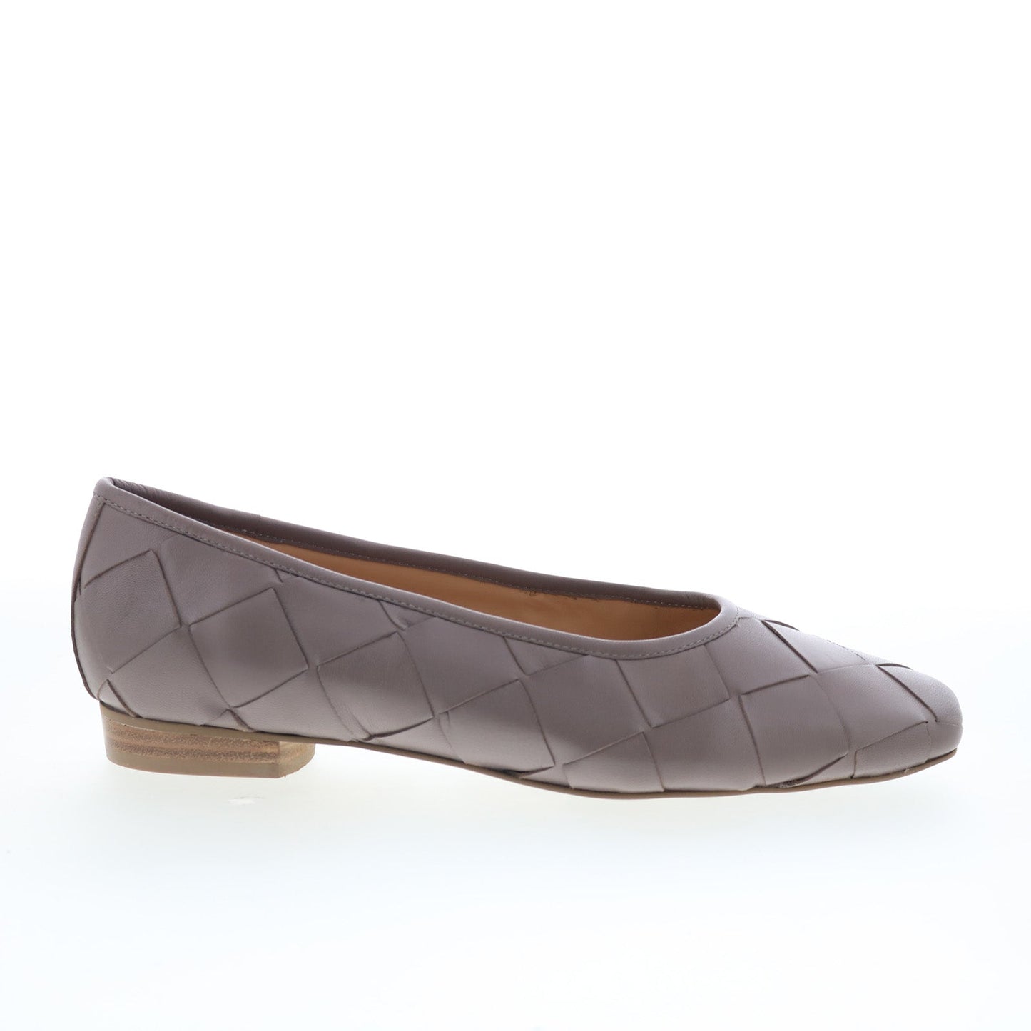 Trotters Hanny T2125-117 Womens Gray Leather Slip On Ballet Flats Shoes