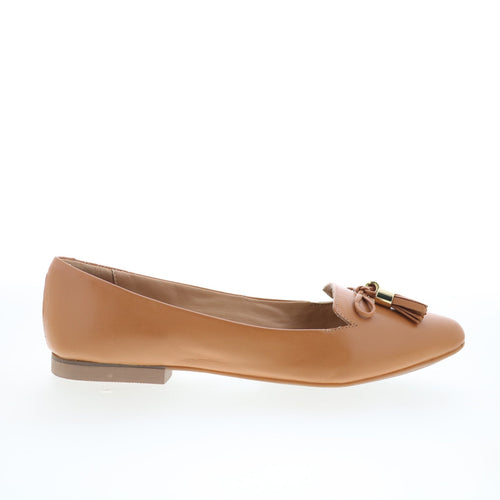 Trotters Hope T2162-282 Womens Brown Leather Slip On Loafer Flats Shoes