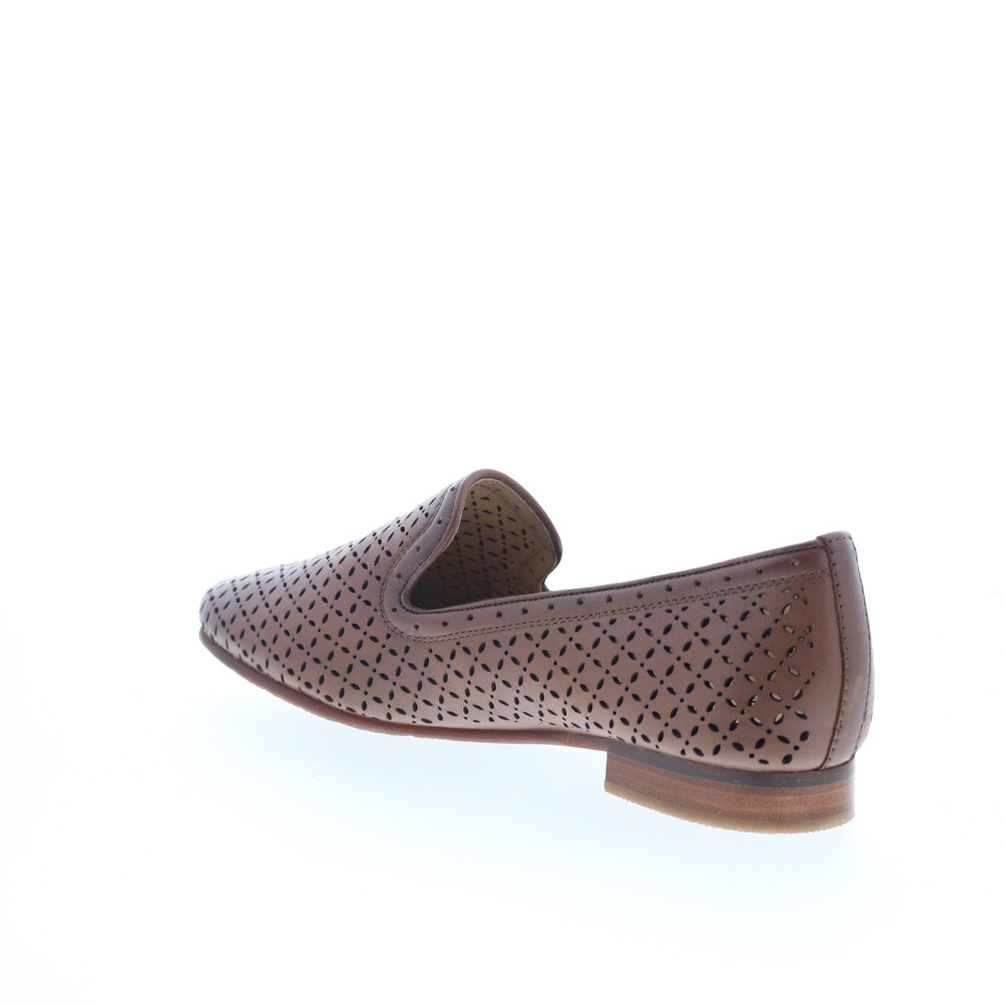 Trotters Ginger T2219-215 Womens Brown Leather Slip On Loafer Flats Shoes