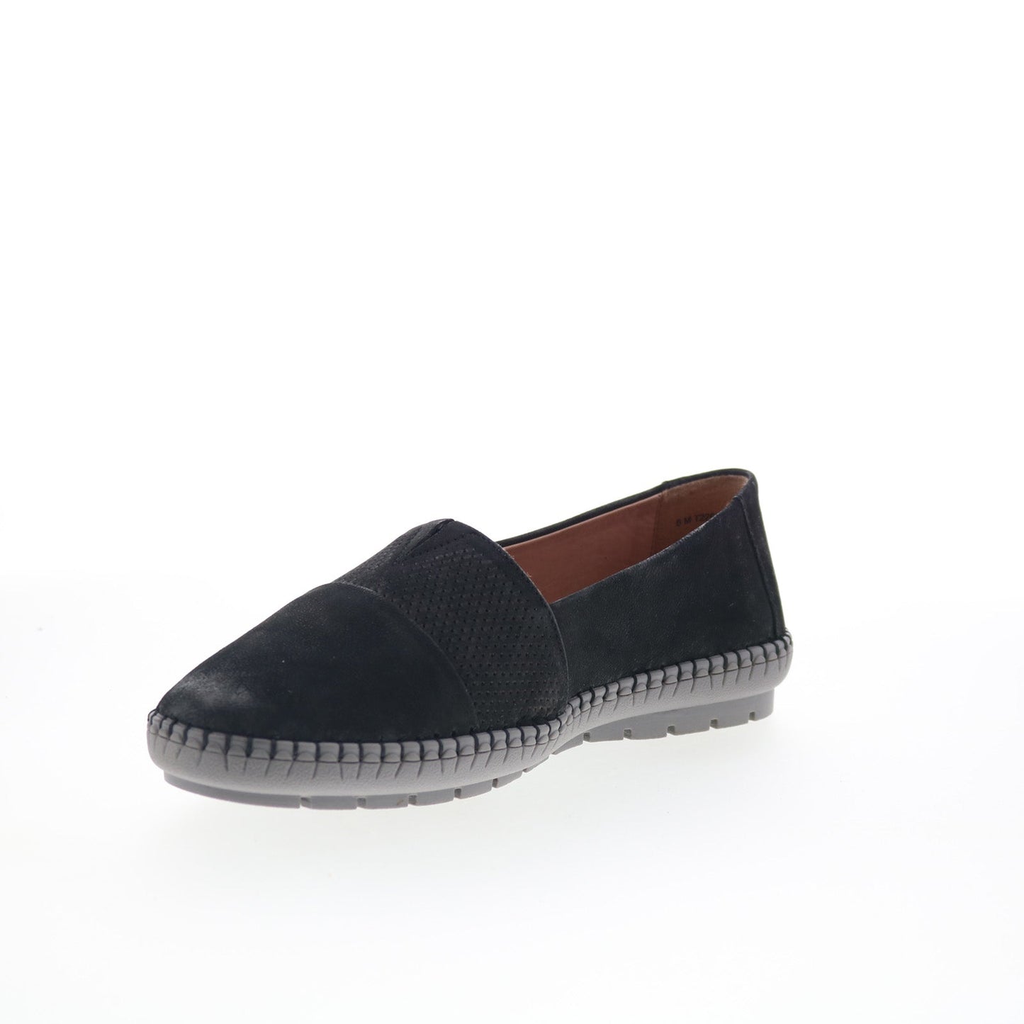 Trotters Ruby T2265-001 Womens Black Leather Slip On Loafer Flats Shoes