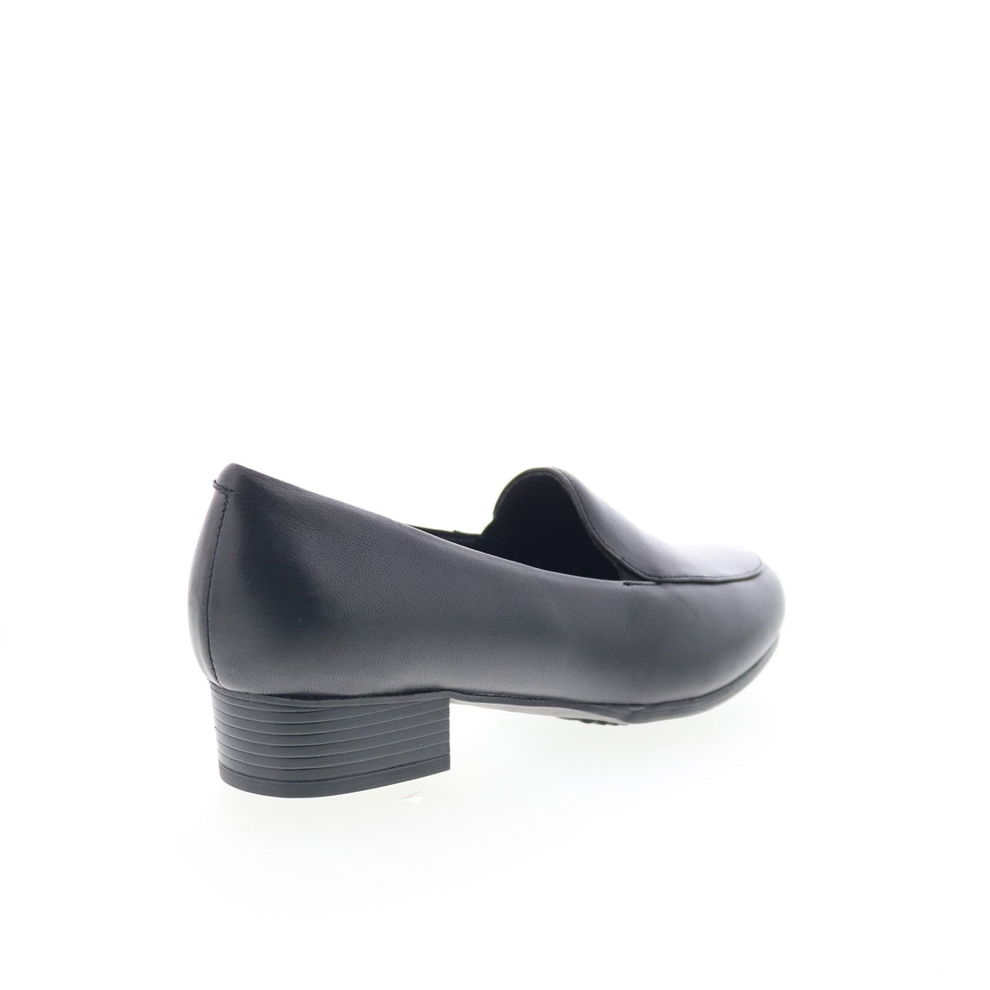 Trotters Ruby Perf T2320-001 Womens Black Leather Slip On Loafer Flats Shoes