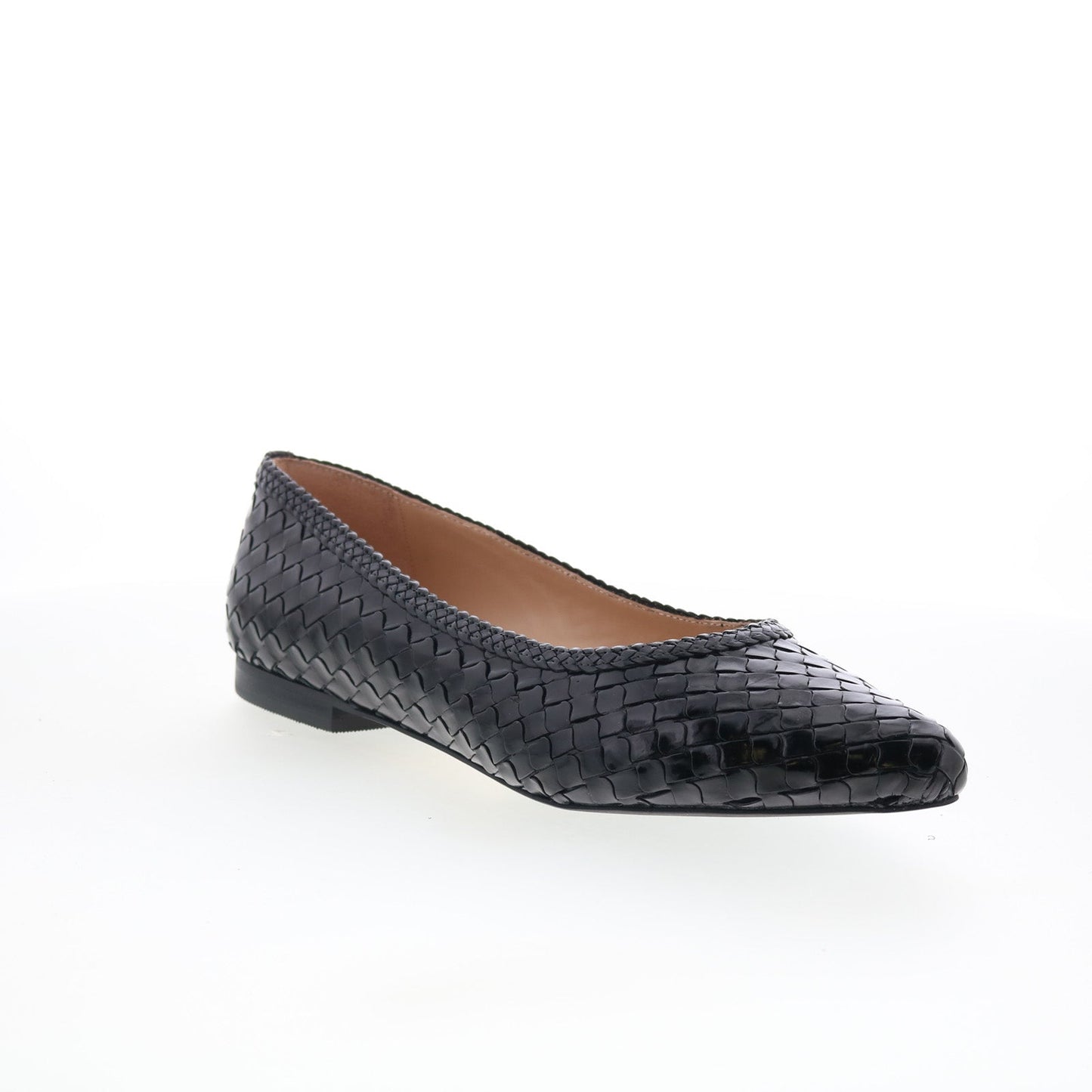 Trotters Emmie T2371-001 Womens Black Leather Slip On Loafer Flats Shoes