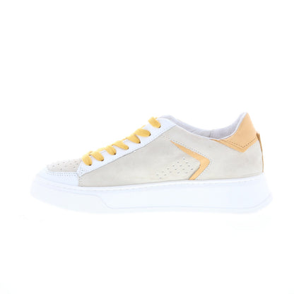 Miz Mooz Tristin Womens Gray Leather Lace Up Lifestyle Sneakers Shoes