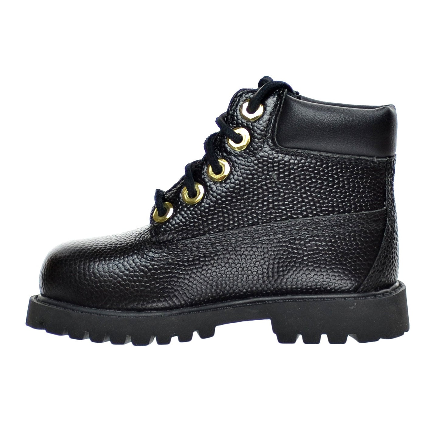 Timberland 6 Inch Premium Waterproof Baby Toddlers Boots Leather Black Textured