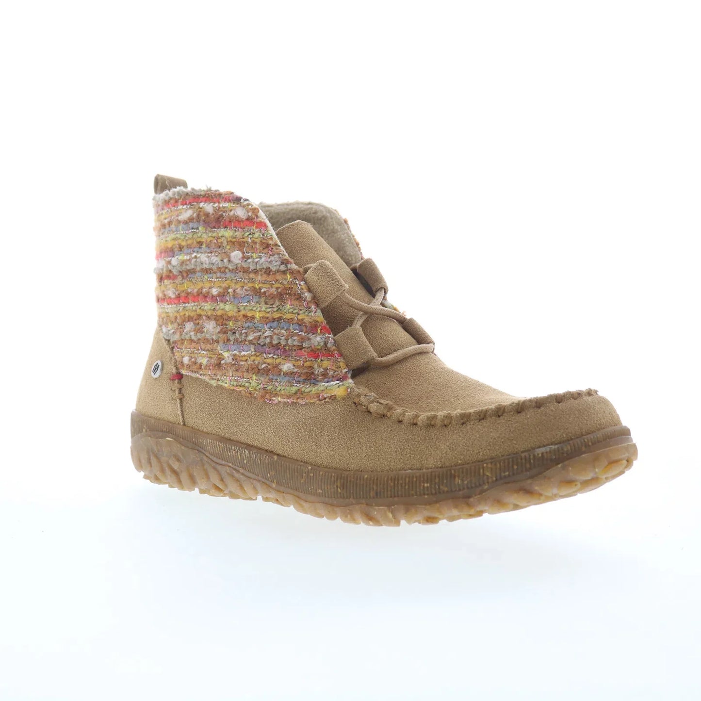 Minnetonka Tealey 80525 Womens Brown Suede Slip On Ankle & Booties Boots