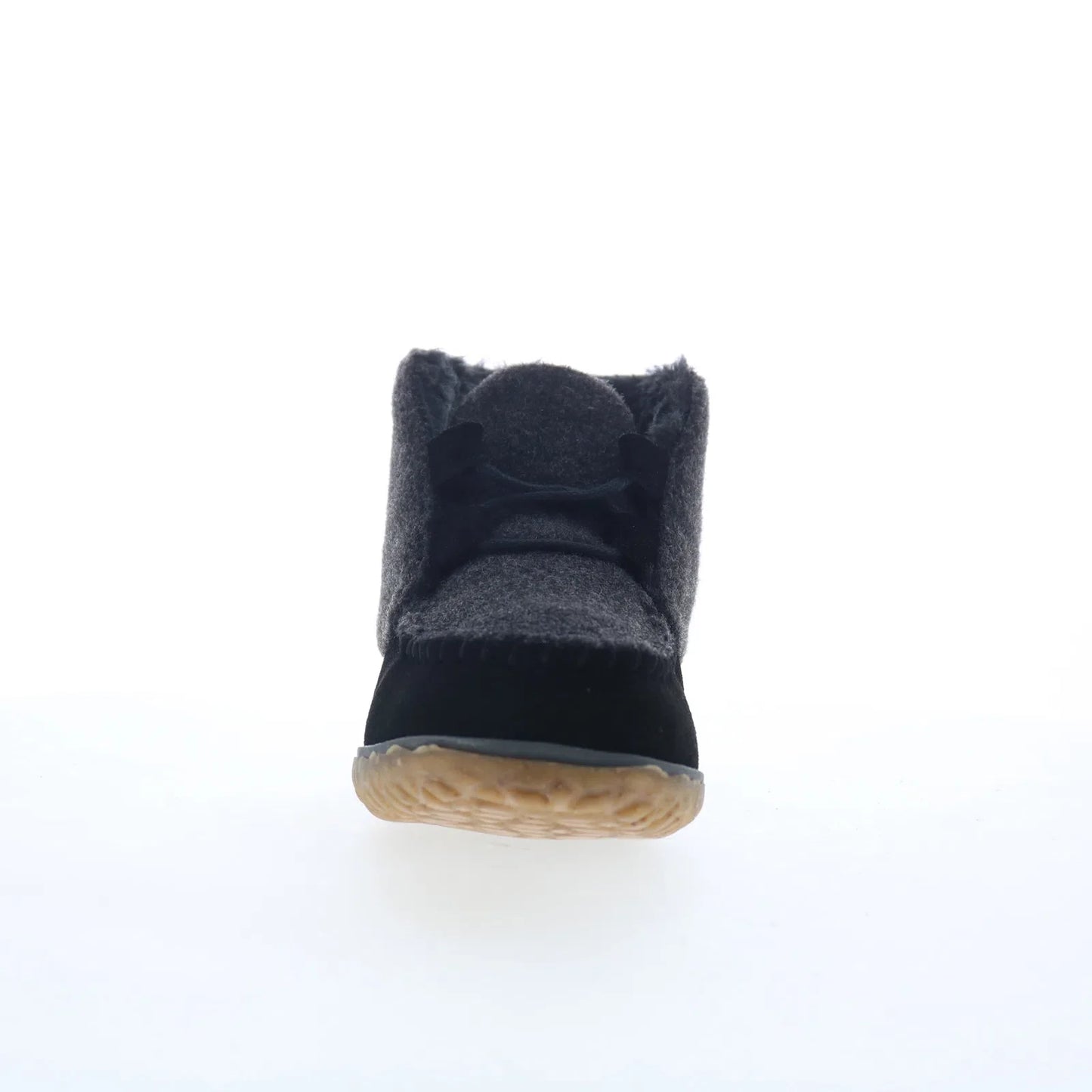 Minnetonka Torrey 40142 Womens Black Suede Loafer Slippers Shoes