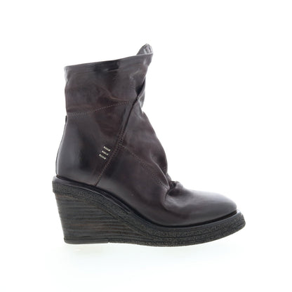 A.S. 98 Tremont Womens Brown Leather Zipper Casual Dress Boots