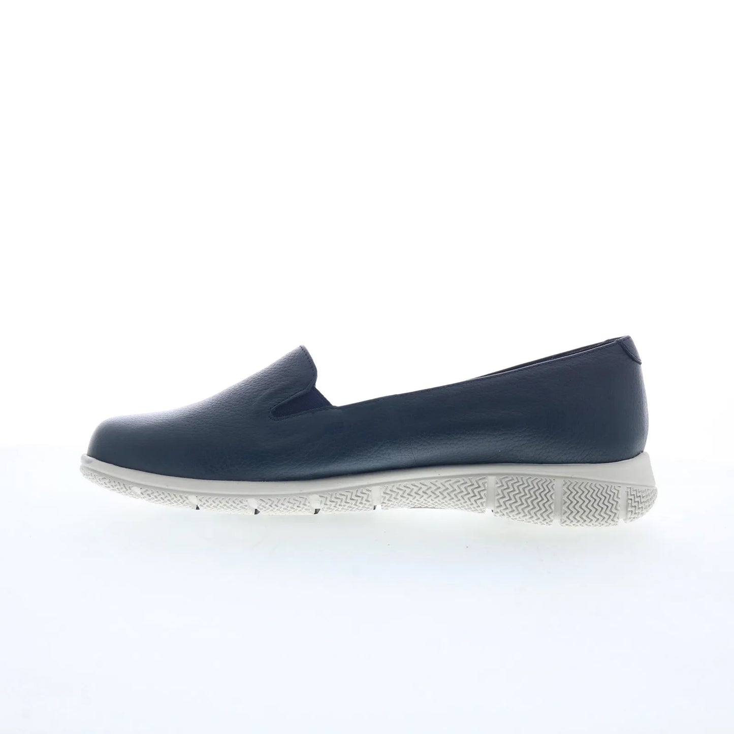 Trotters Universal T2110-400 Womens Blue Leather Slip On Loafer Flats Shoes