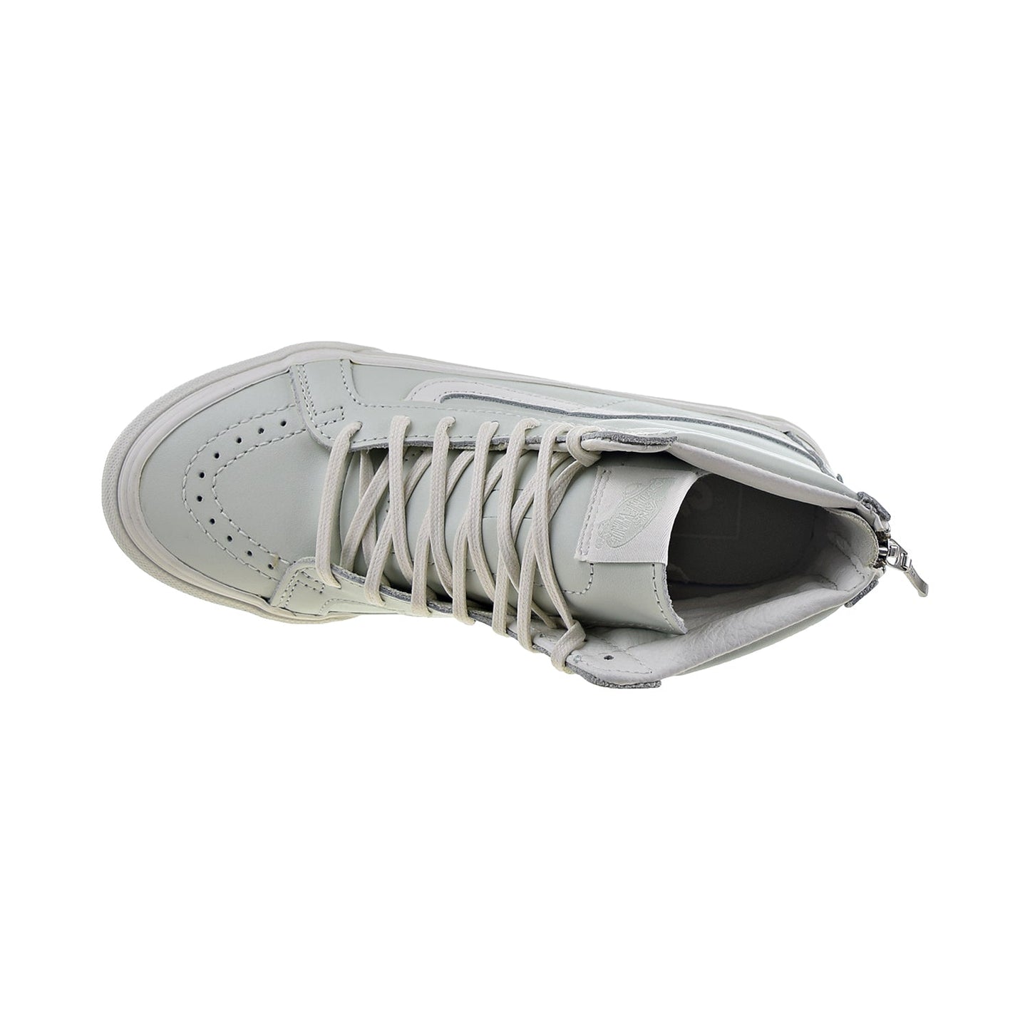 Vans Sk8-Hi Slim Zip Leather Men's Shoes Zephyr Blue-Black