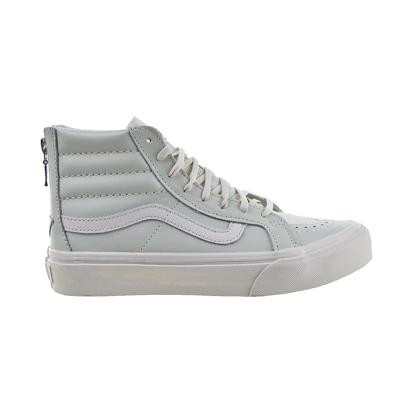 Vans Sk8-Hi Slim Zip Leather Men's Shoes Zephyr Blue-Black