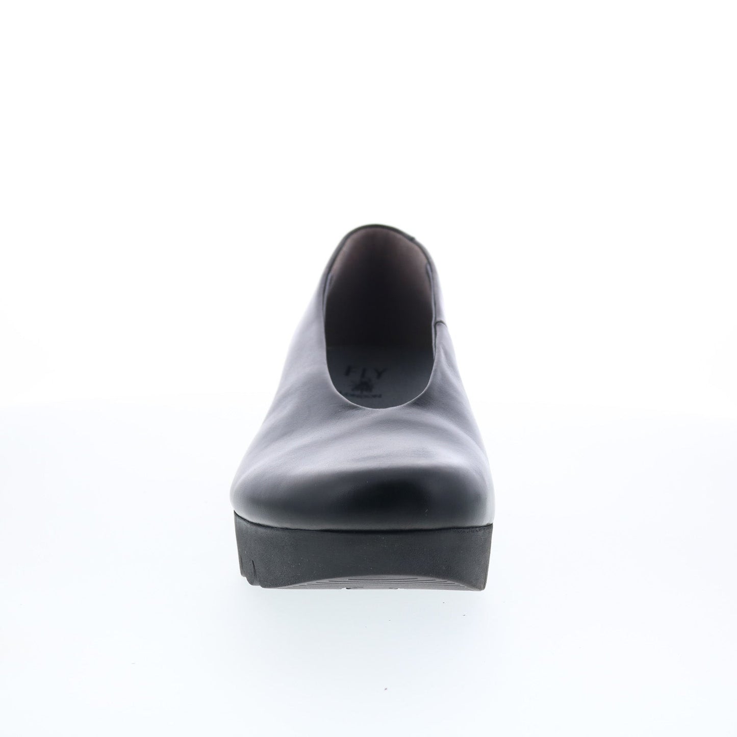 Fly London Voly VOLY200FLY-000 Womens Black Leather Loafer Flats Shoes
