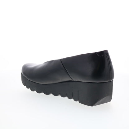 Fly London Voly VOLY200FLY-000 Womens Black Leather Loafer Flats Shoes