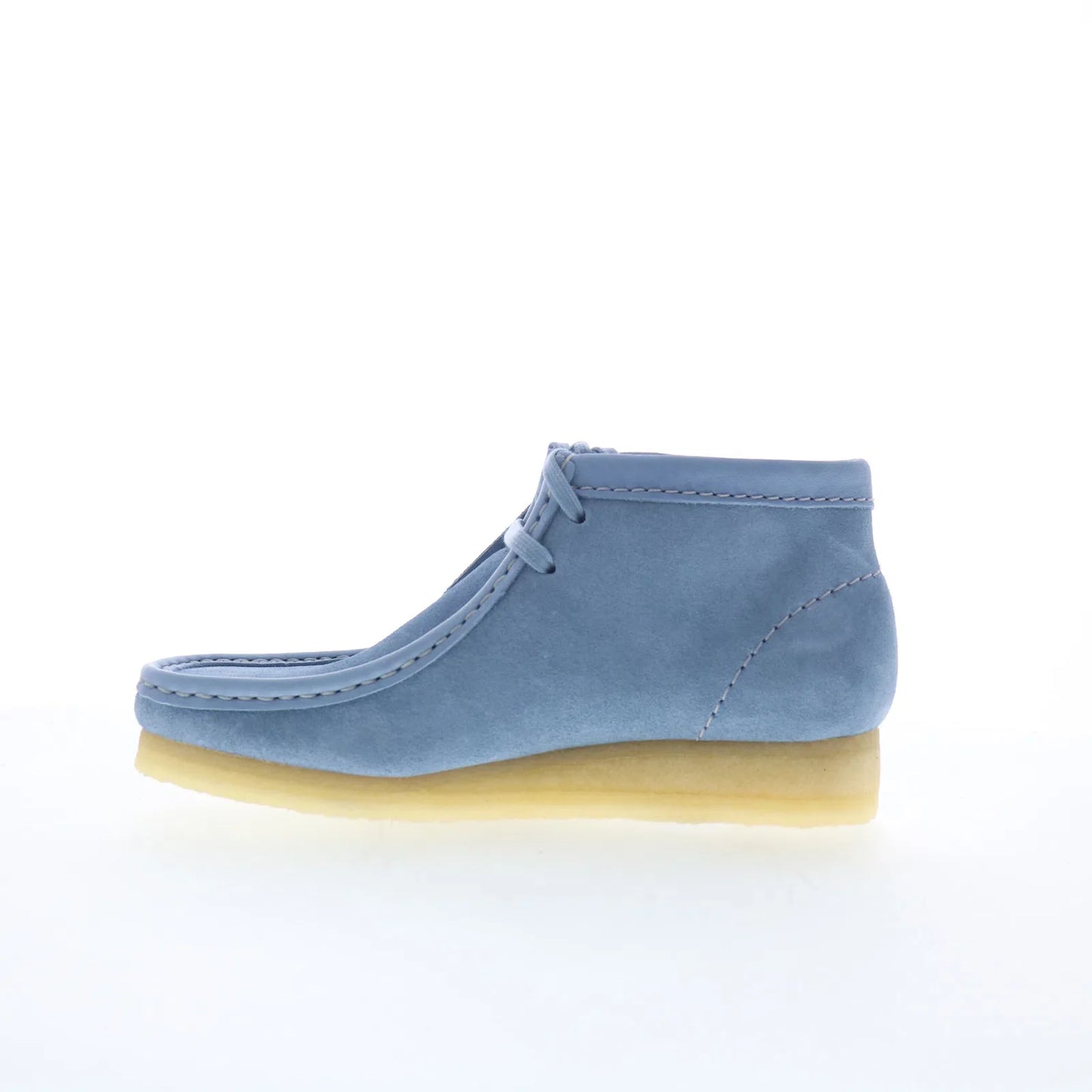 Clarks Wallabee Boot 26180162 Womens Blue Suede Lace Up Chukkas Boots