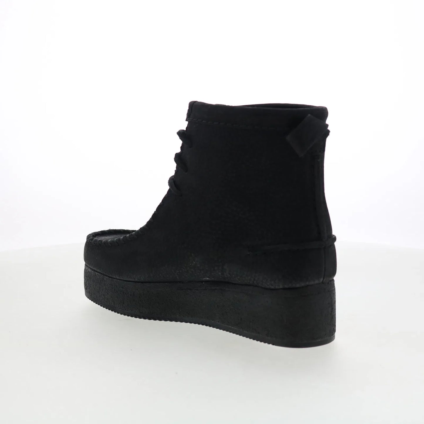 Clarks Wallabee Craft 26135569 Womens Black Suede Casual Dress Boots