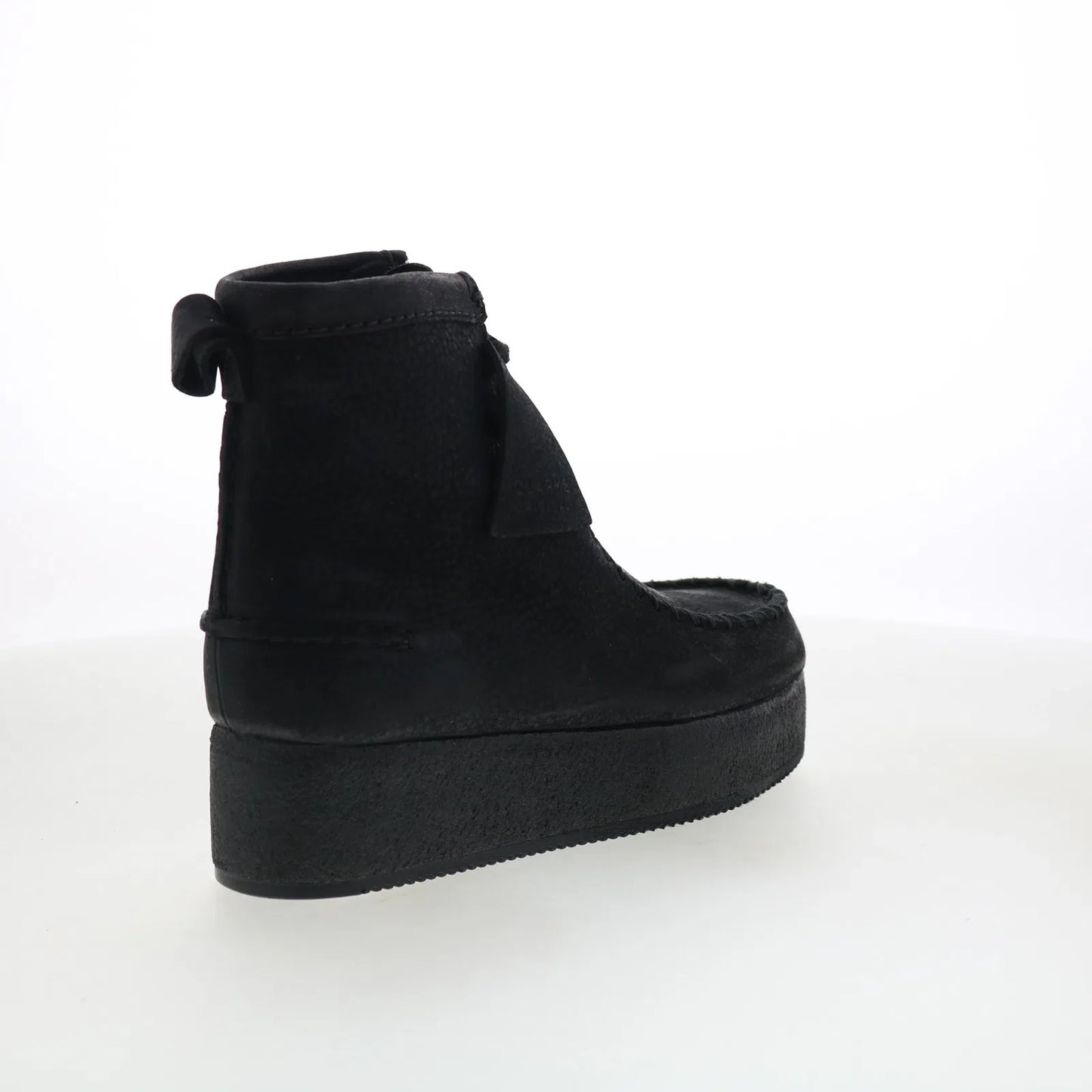 Clarks Wallabee Craft 26135569 Womens Black Suede Casual Dress Boots