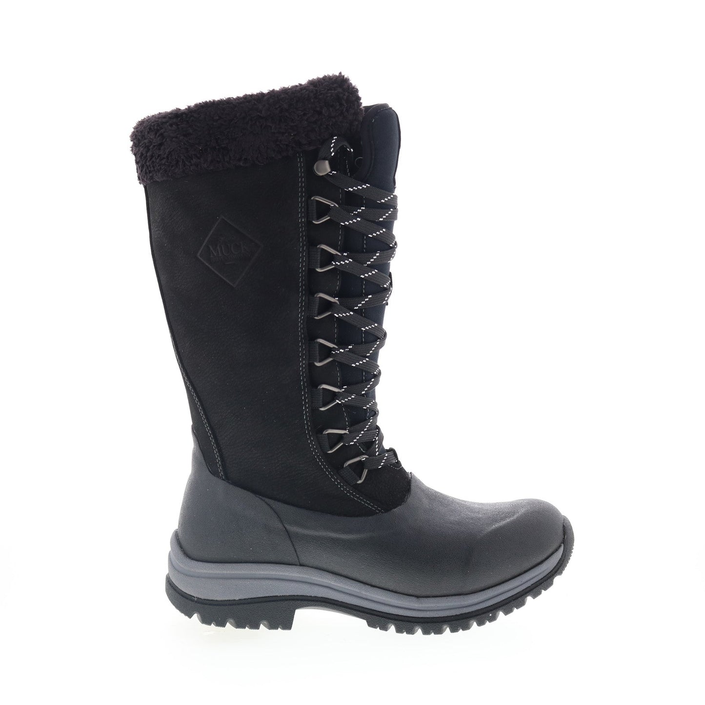 Original Muck Arctic Apres Lace Tall WALT000 Womens Black Leather Winter Boots