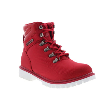 Lugz Grotto II WGROT2T-637 Womens Red Canvas Lace up Casual Dress Boots