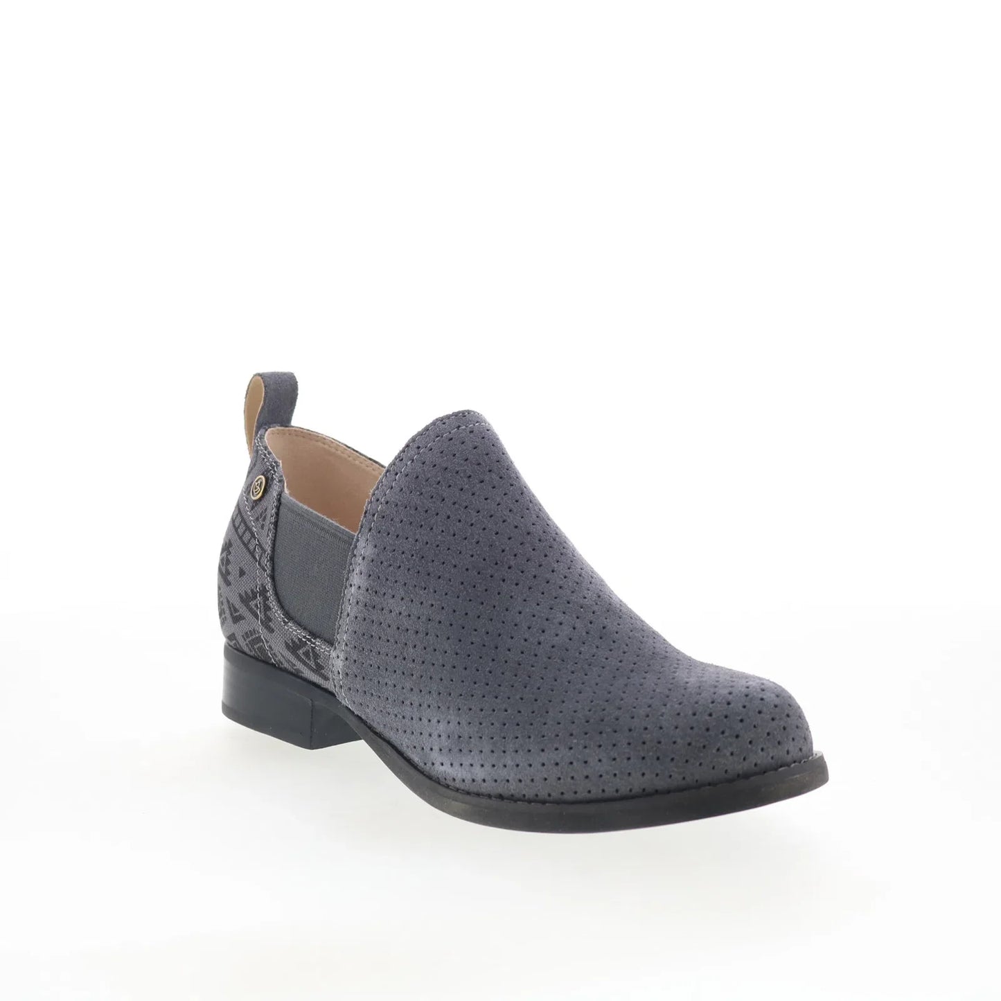 Spenco Wolfridge Shootie SP1041IRN Womens Gray Suede Ankle & Booties Boots