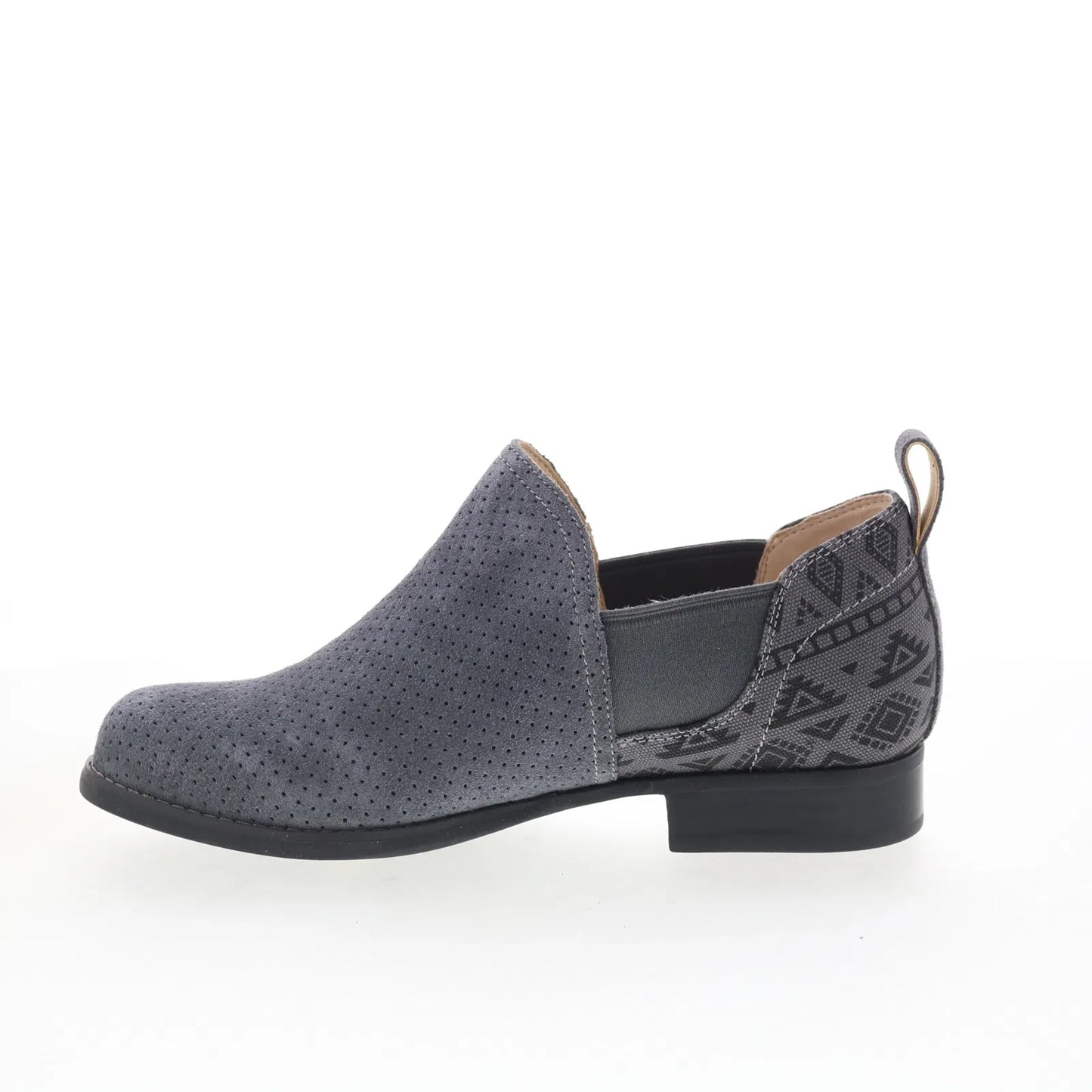 Spenco Wolfridge Shootie SP1041IRN Womens Gray Suede Ankle & Booties Boots