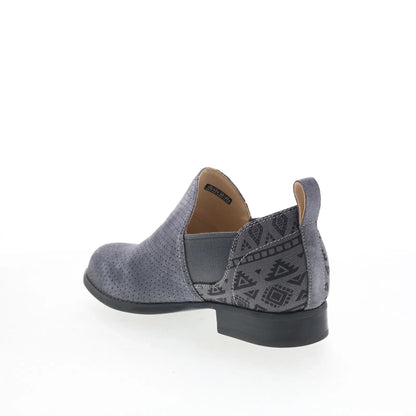 Spenco Wolfridge Shootie SP1041IRN Womens Gray Wide Ankle & Booties Boots