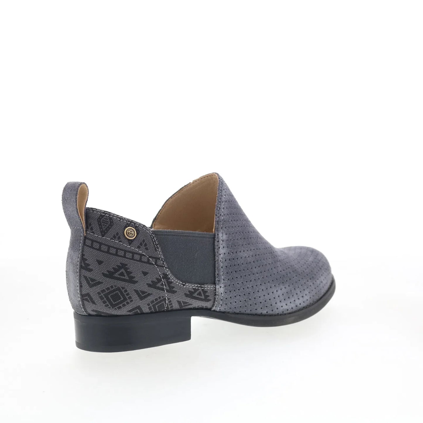 Spenco Wolfridge Shootie SP1041IRN Womens Gray Suede Ankle & Booties Boots