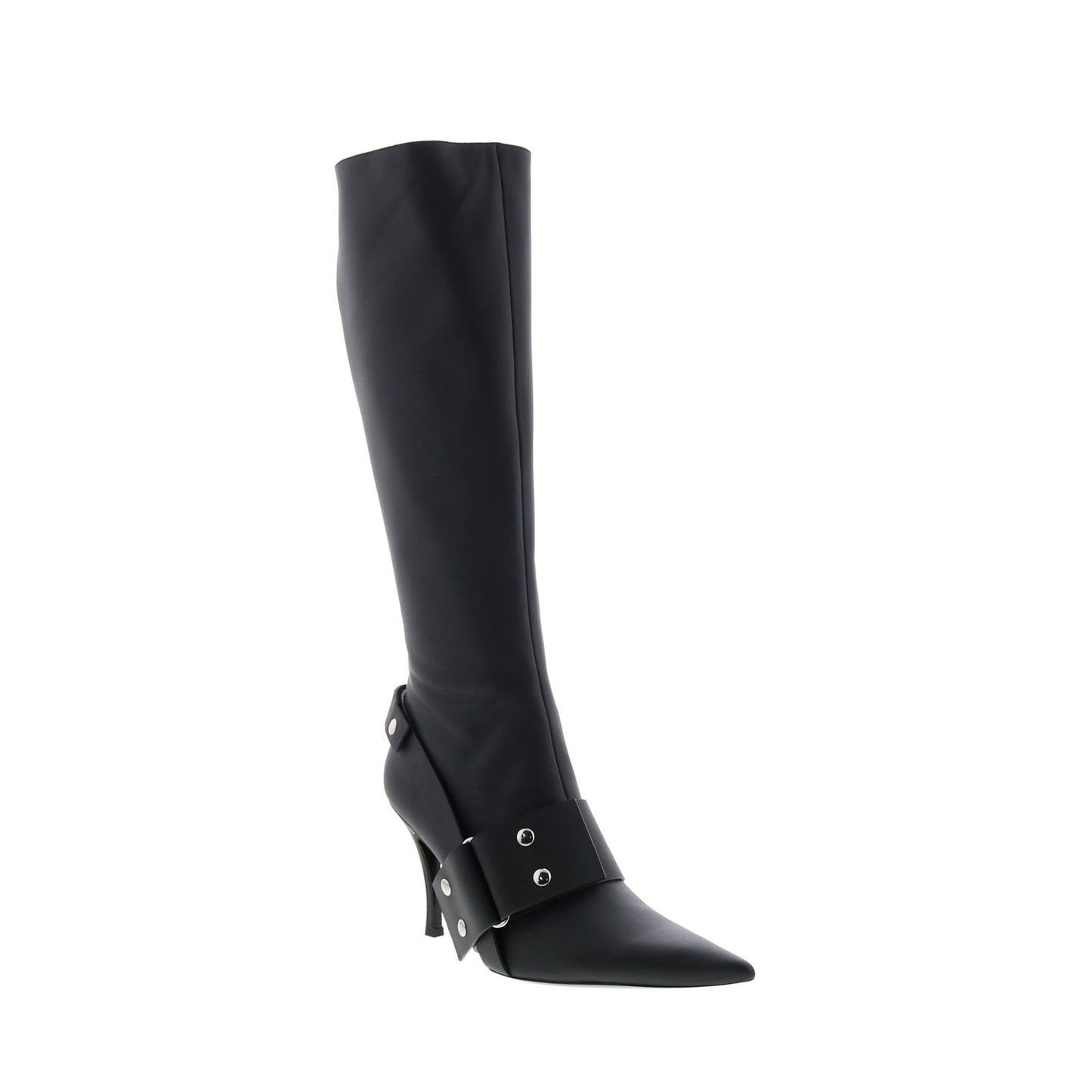 Diesel D-Venus WB Y03039-P1993-T8013 Womens Black Leather Knee High Boots