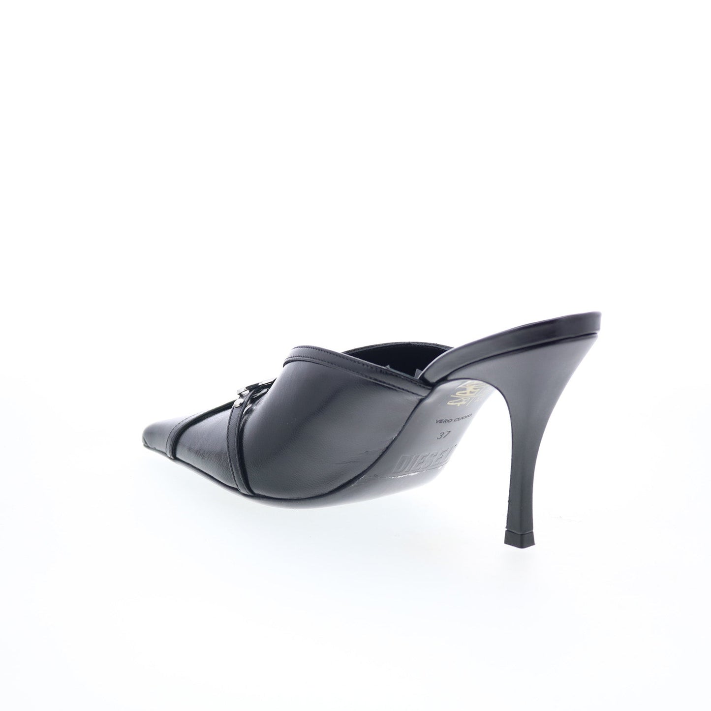 Diesel D-Electra ML Y03210-PR271-T8013 Womens Black Heeled Sandals Shoes